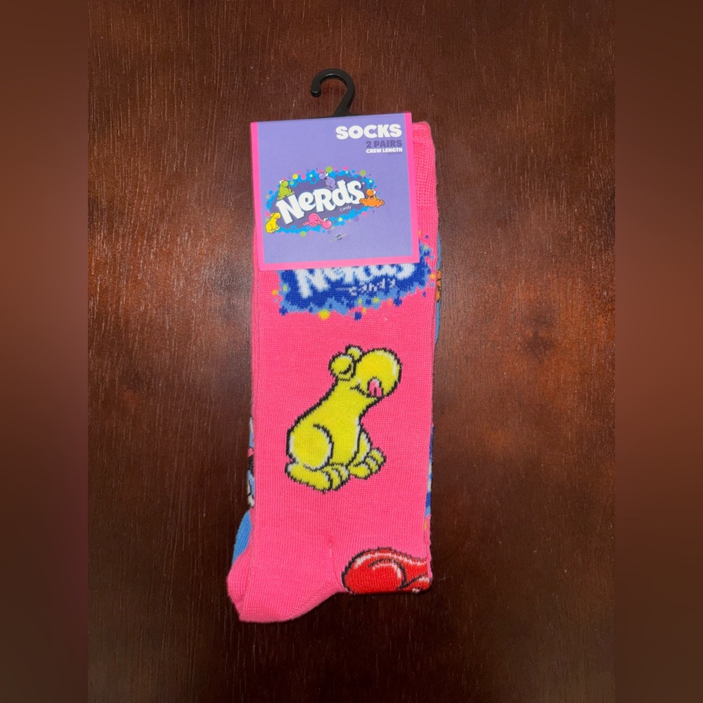 NERDS CANDY NOVELTY CREW SOCKS NWT MEN’S SHOE SIZE 8-12